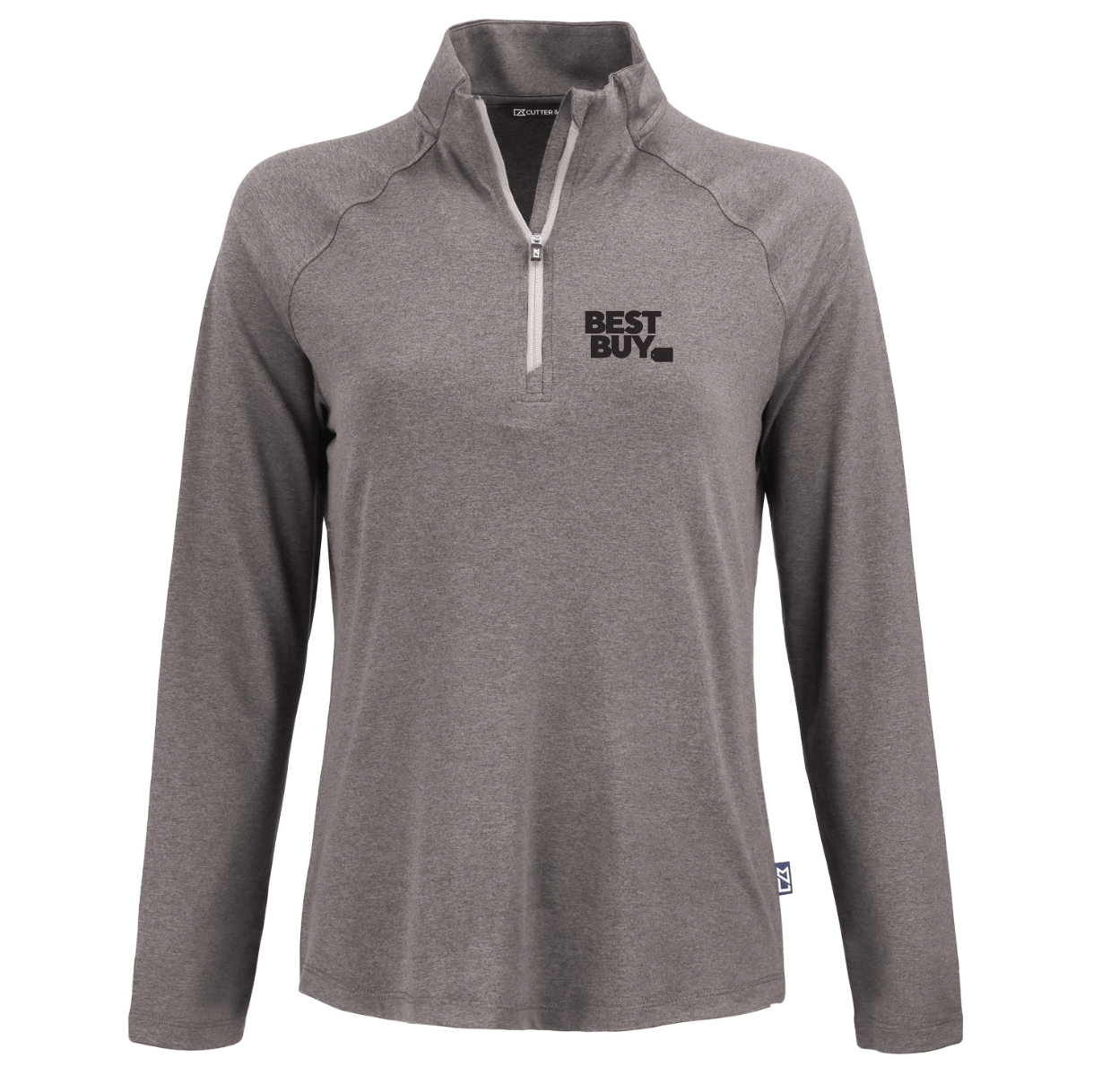 Pull à col zippé Cutter & Buck Coastline Epic Comfort en tissu recyclé pour femme