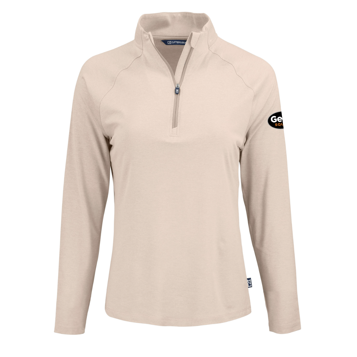 Pull à col zippé Cutter & Buck Coastline Epic Comfort en tissu recyclé pour femme