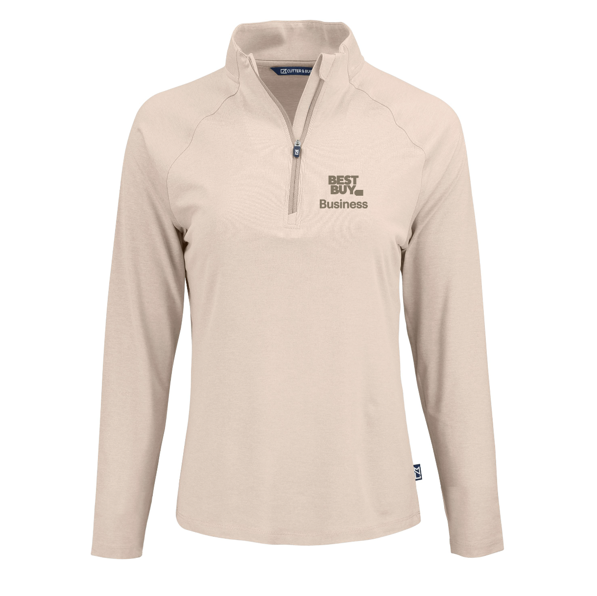 Pull à col zippé Cutter & Buck Coastline Epic Comfort en tissu recyclé pour femme