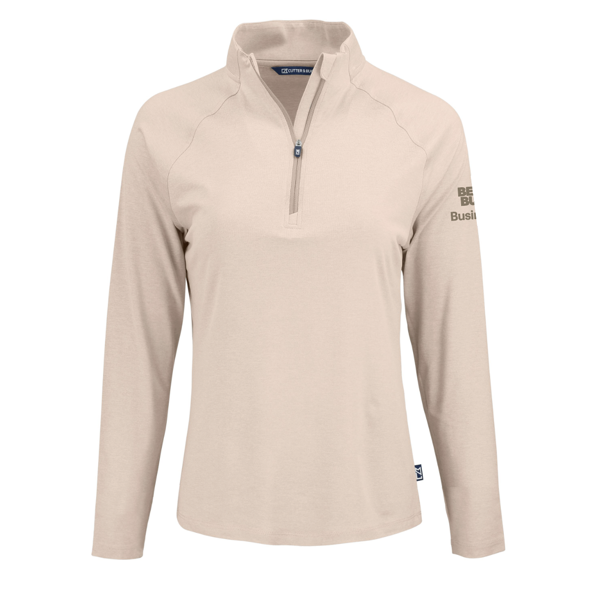 Pull à col zippé Cutter & Buck Coastline Epic Comfort en tissu recyclé pour femme