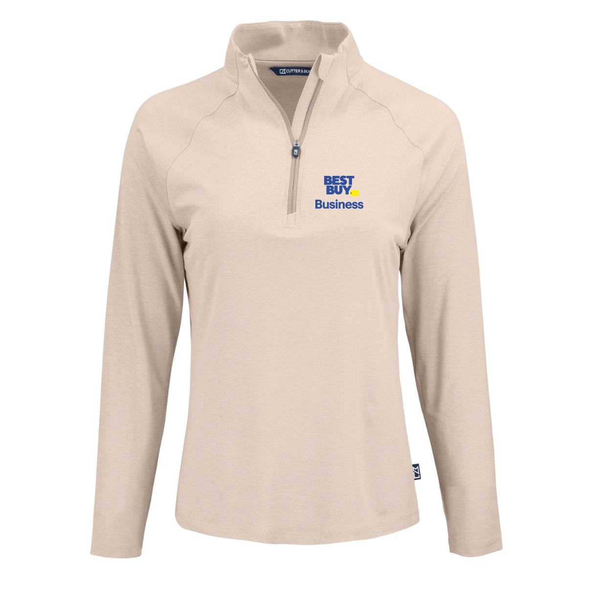 Pull à col zippé Cutter & Buck Coastline Epic Comfort en tissu recyclé pour femme