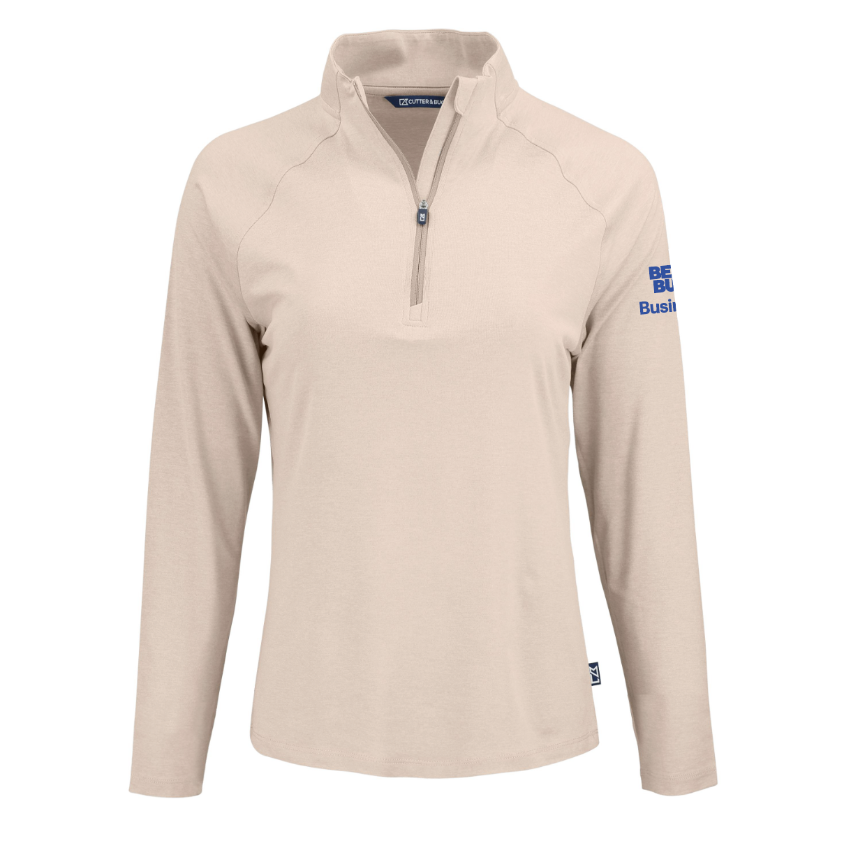 Pull à col zippé Cutter & Buck Coastline Epic Comfort en tissu recyclé pour femme