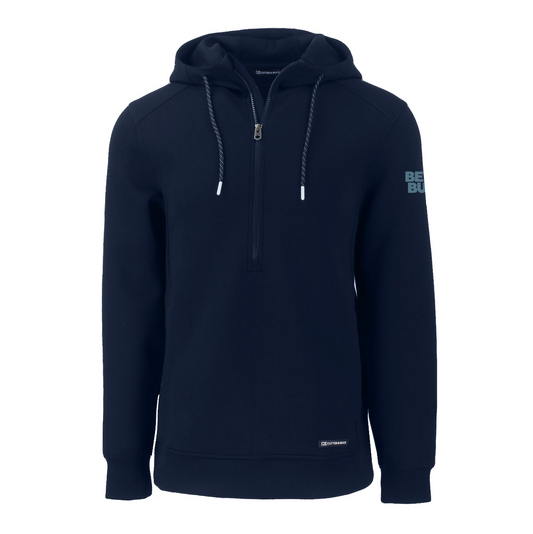 Pull à capuche demi-zip en tissu recyclé Roam Epic Versatility de Cutter & Buck pour homme