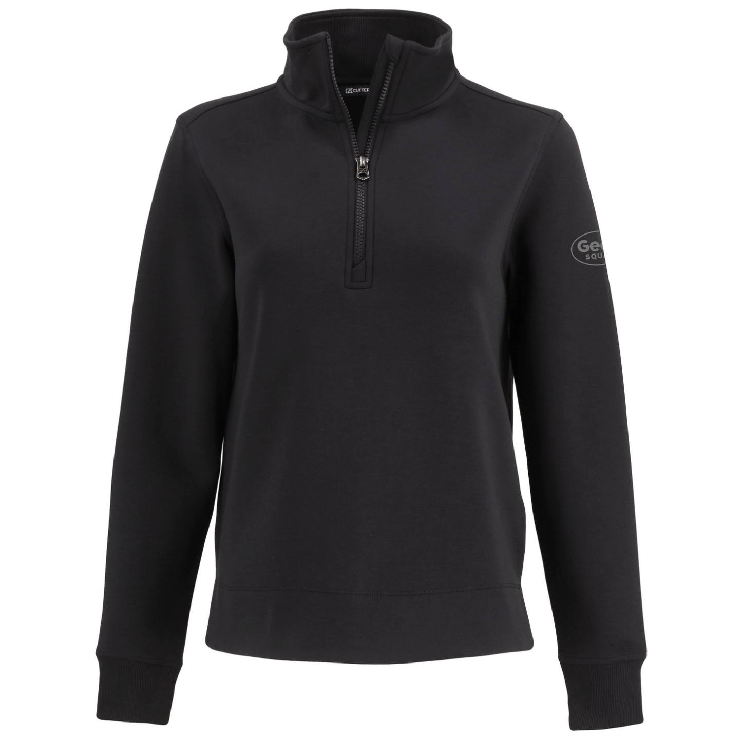 Pull à col zippé Cutter & Buck Roam Epic Versatility pour femme, en tissu recyclé.