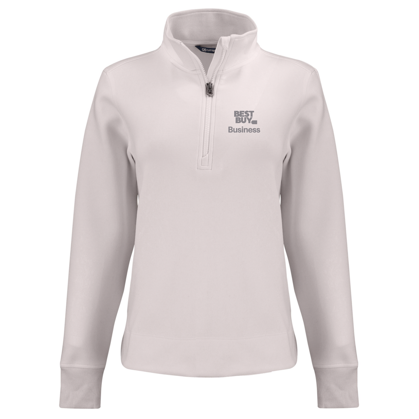Pull à col zippé Cutter & Buck Roam Epic Versatility pour femme, en tissu recyclé.