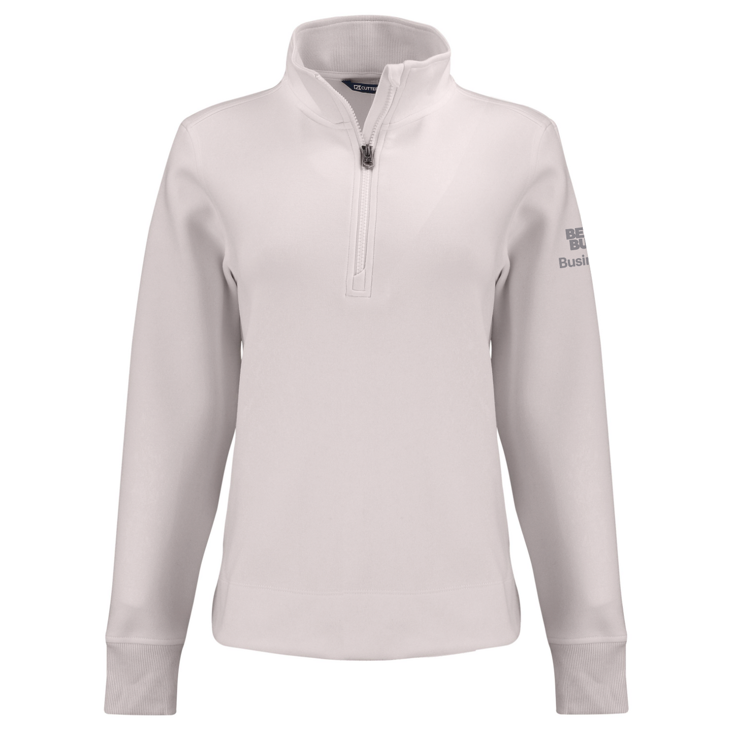 Pull à col zippé Cutter & Buck Roam Epic Versatility pour femme, en tissu recyclé.