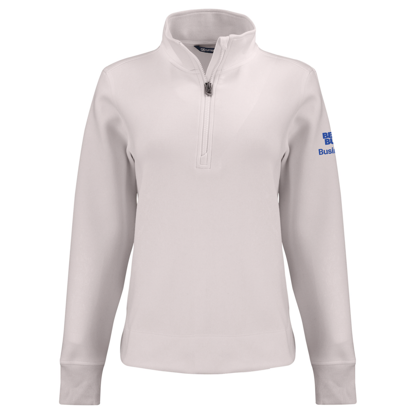 Pull à col zippé Cutter & Buck Roam Epic Versatility pour femme, en tissu recyclé.