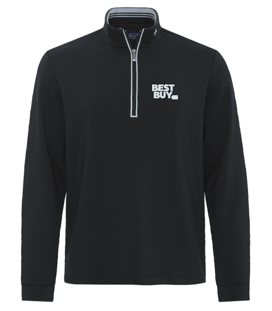 ORIGINAL PENGUIN® CLUBHOUSE MOCK ¼ ZIP PULLOVER