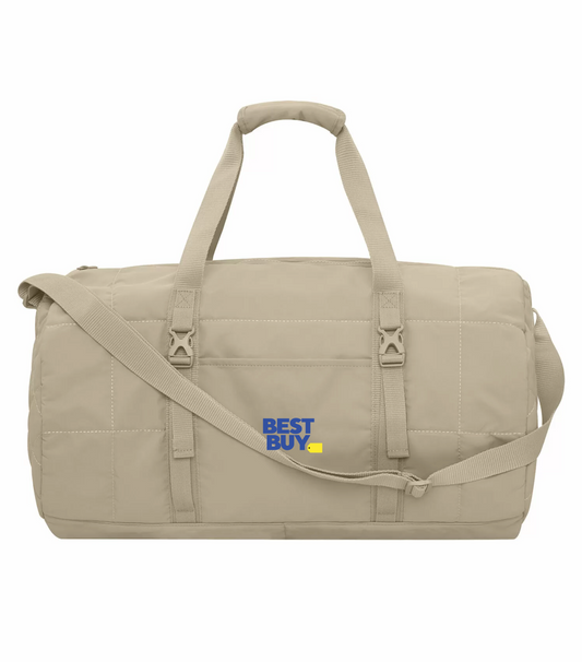 KOI® MATTE QUILTED BARREL DUFFEL. 27L