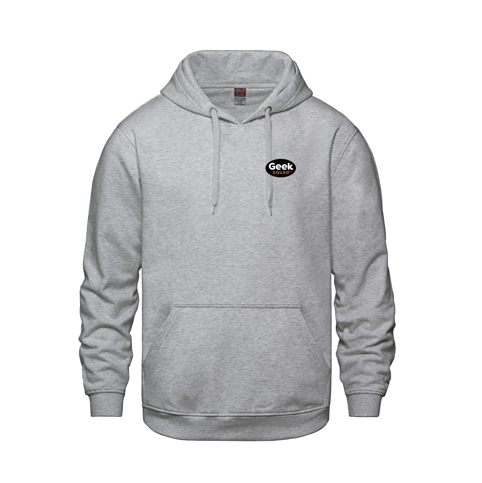 Athletic Grey Heather - Geek Squad - Full Color - Left Chest